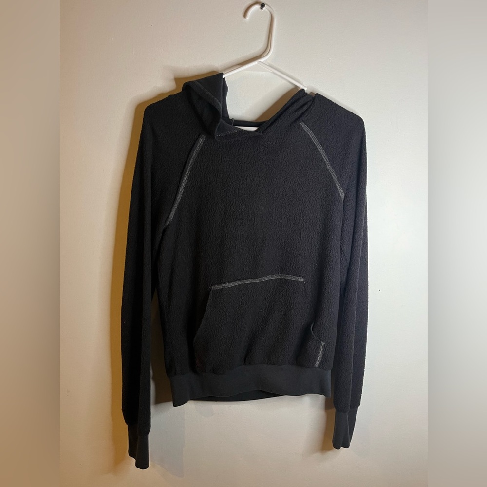 Project social T black hoodie men small petite